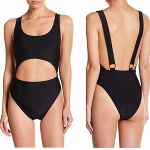 NWT RACHEL Rachel Roy Cutout One-Piece Swimsuit